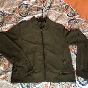 Dark Green Bomber Jacket